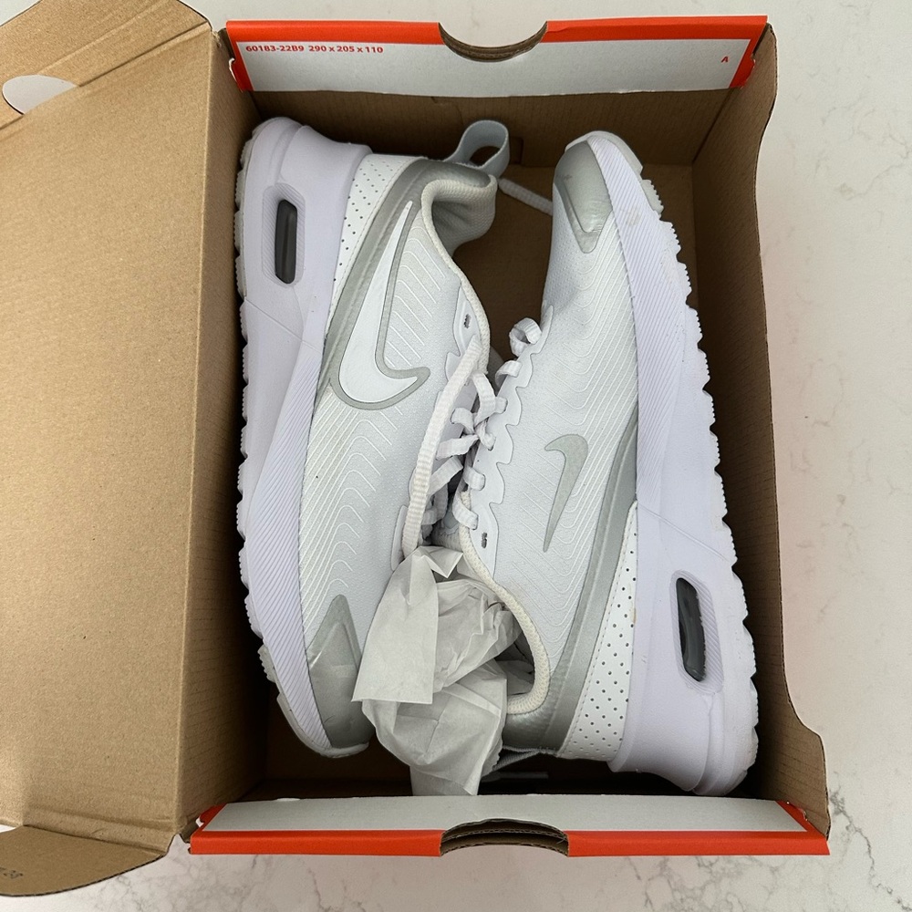 Nike Women's Gray and White Sneakers